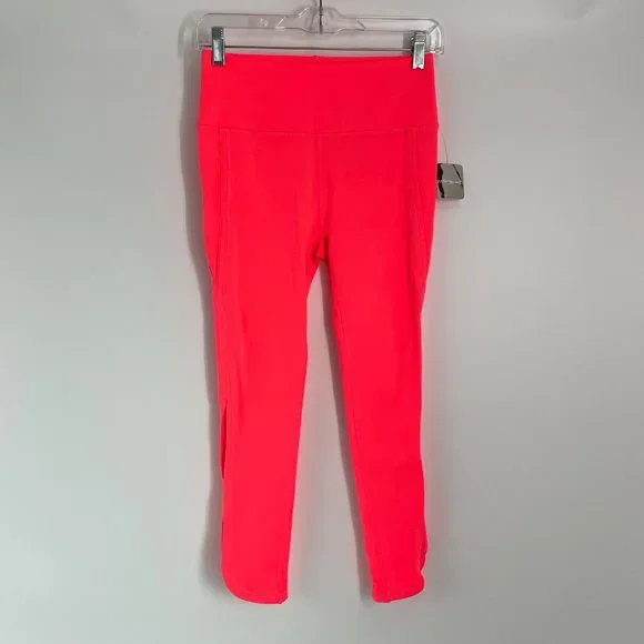 NWT Free People Movement High Rise Infinity Legging Small Neon Coral - Picture 2 of 11